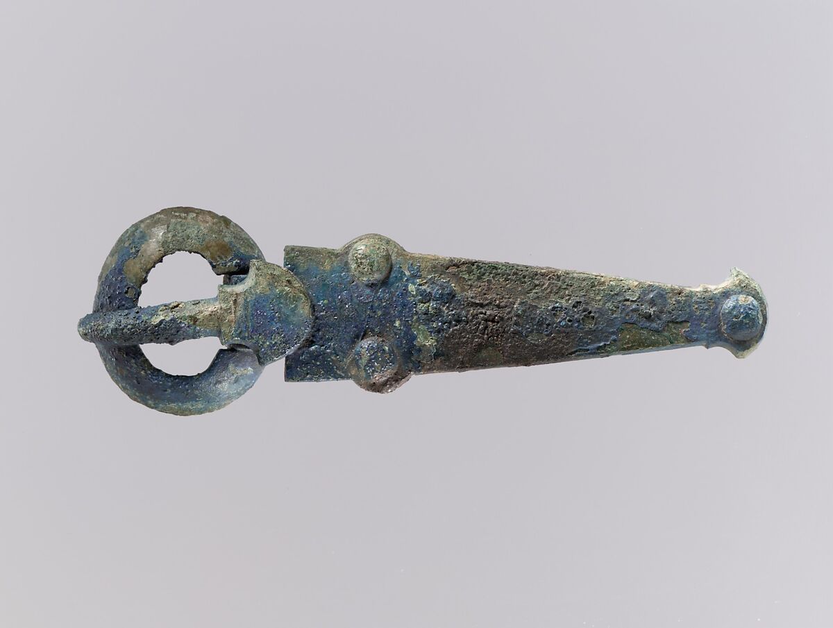 Elongated Buckle, Copper alloy, Langobardic or Frankish 