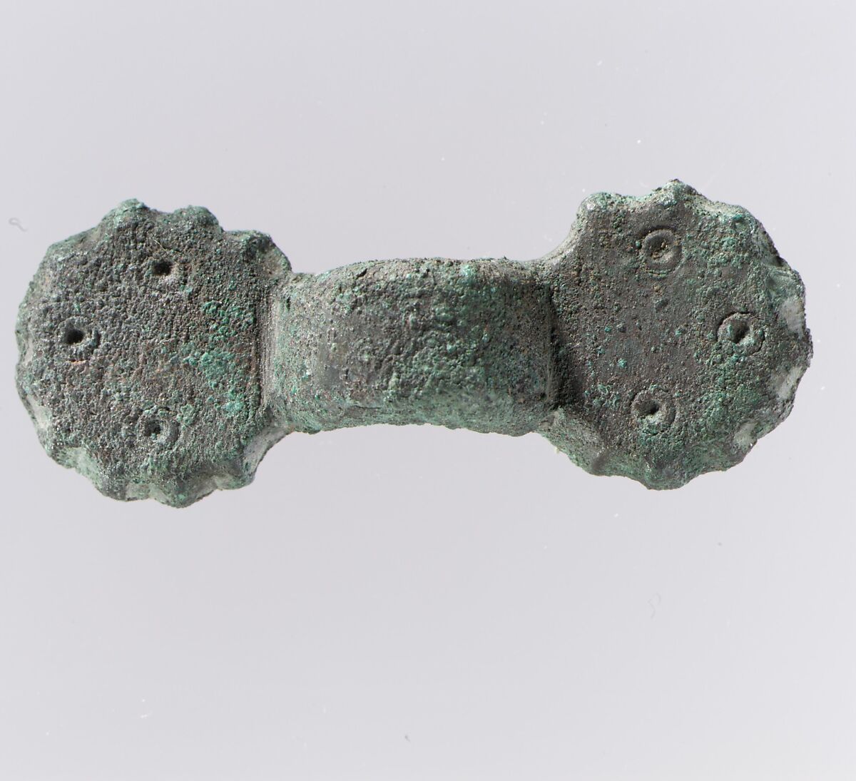 Equal-Arm Brooch, Copper alloy, Frankish 