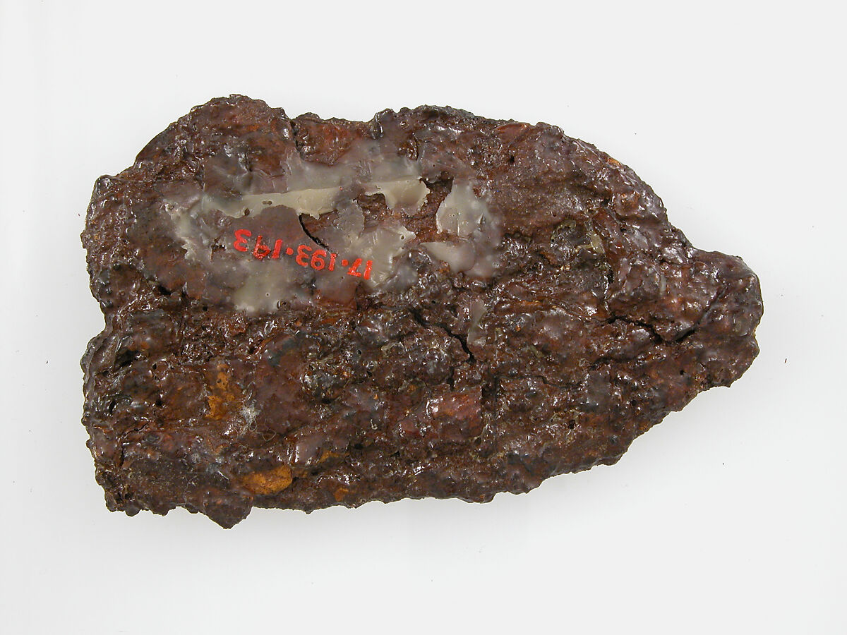 Counter Plate of a Belt Buckle, Iron, silver and brass inlay, Frankish