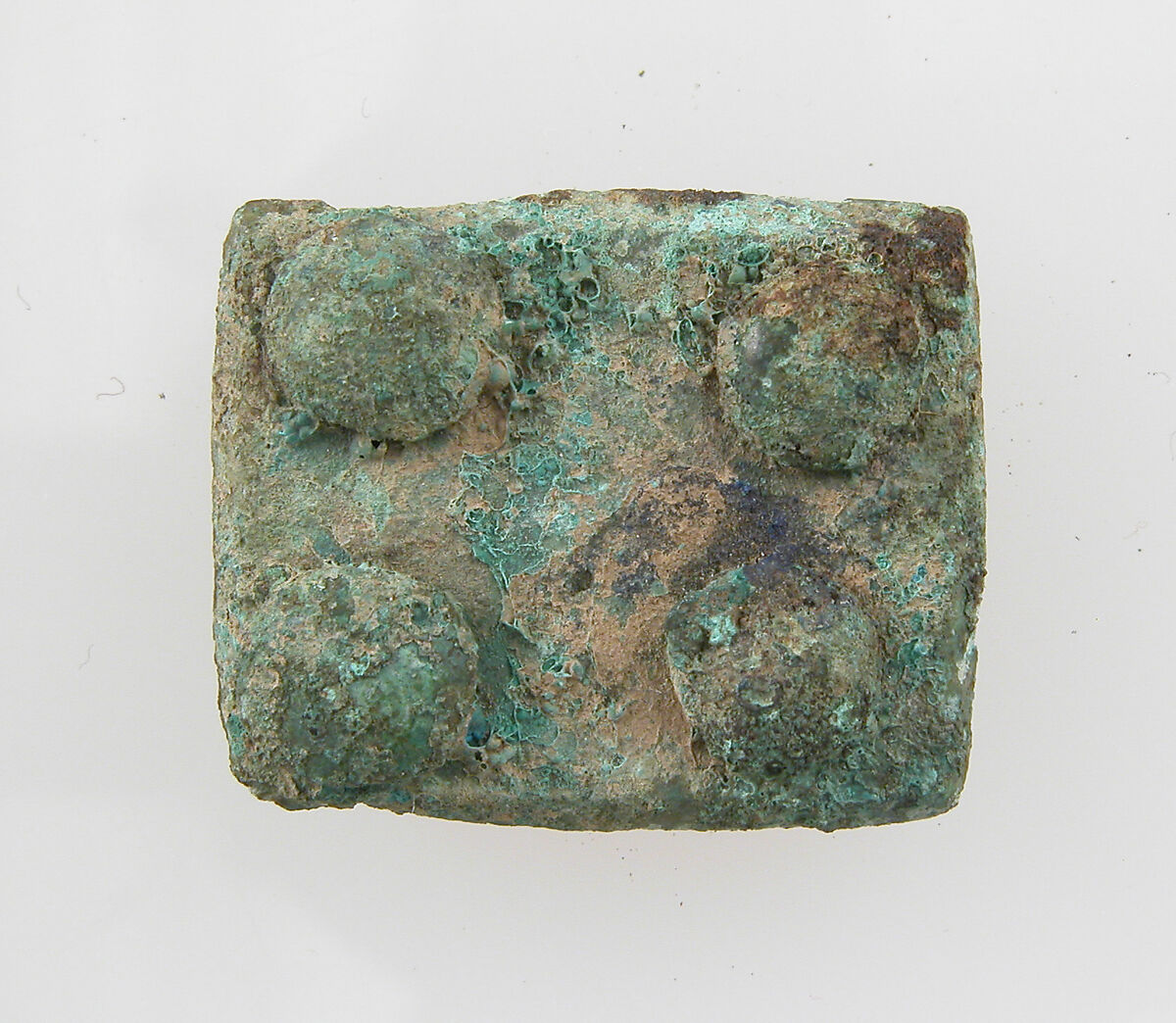 Square Plaque, Copper alloy, Frankish 