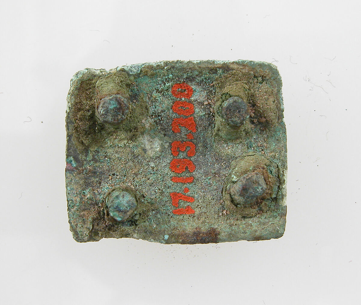 Square Plaque, Copper alloy, Frankish