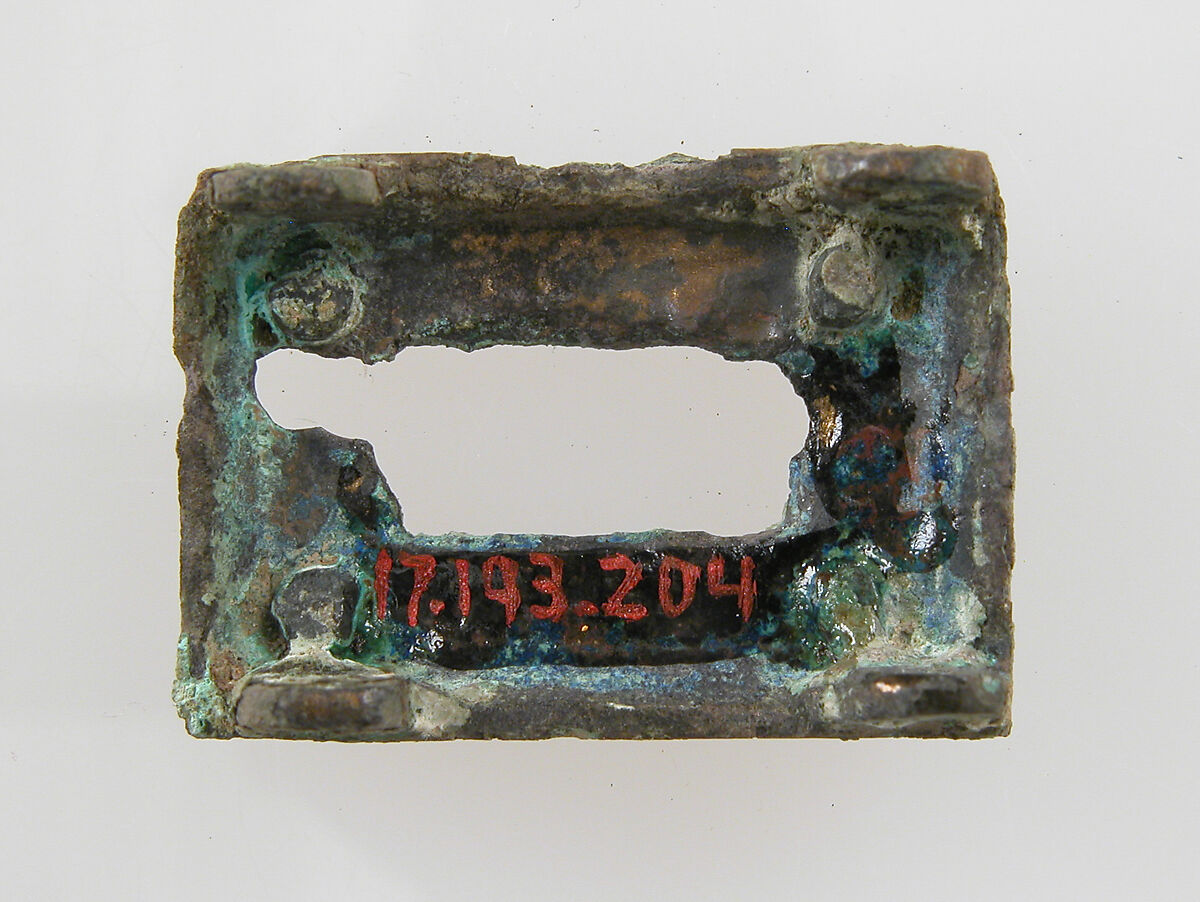 Rectangular Plaque, Copper alloy, Frankish