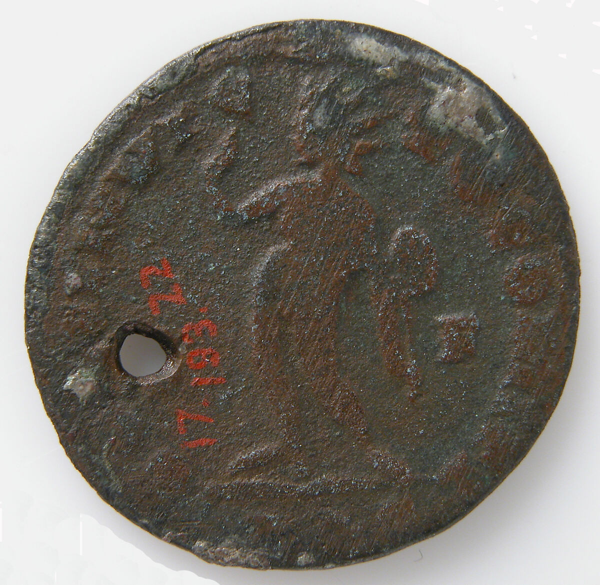 Coin/Pendant, Copper alloy (bronze), Late Roman