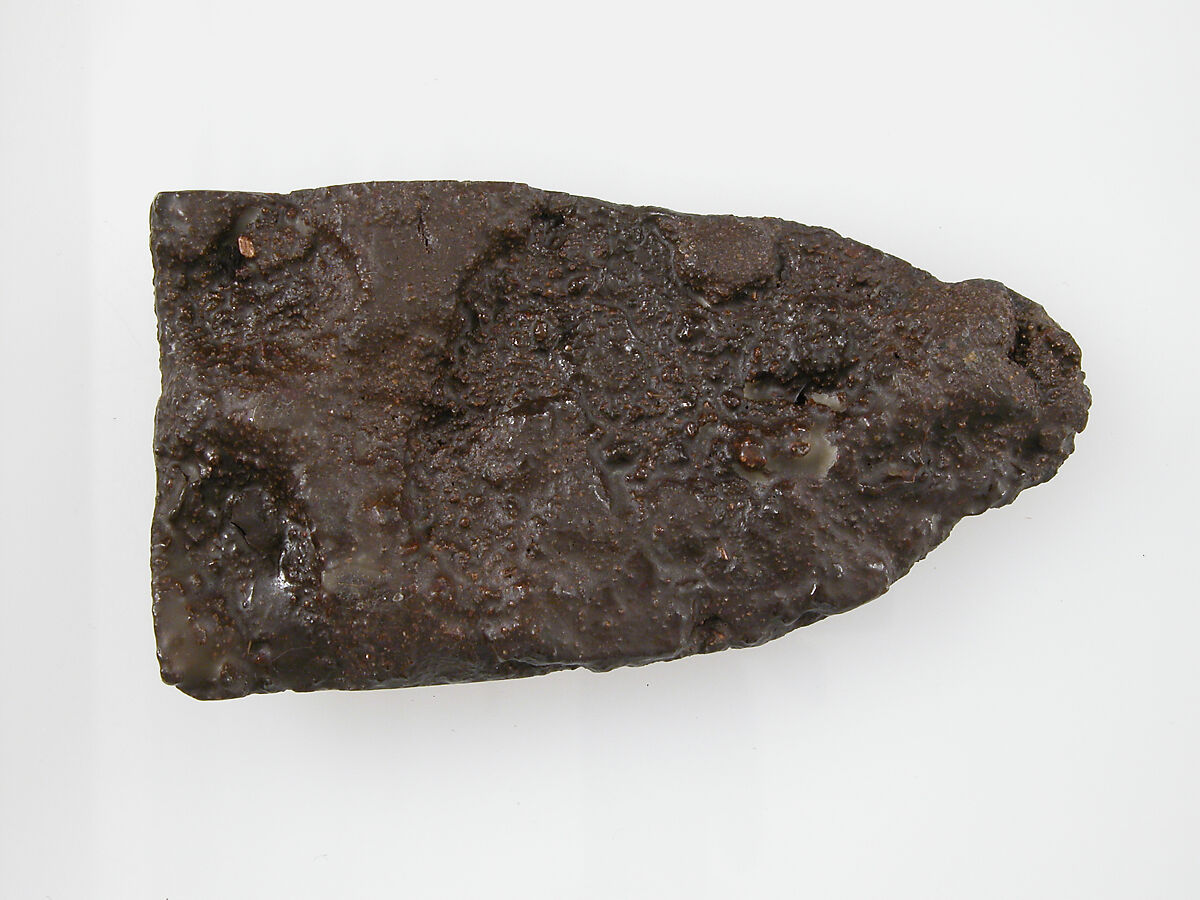 Counter Plate of a Belt Buckle, Iron, silver inlay, Frankish
