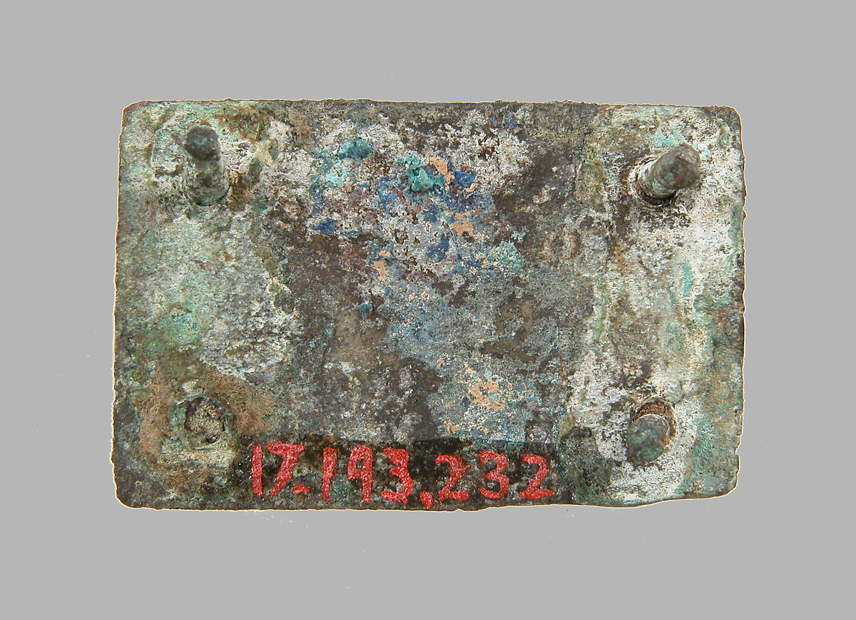Rectangular Plaque, Copper alloy, Frankish