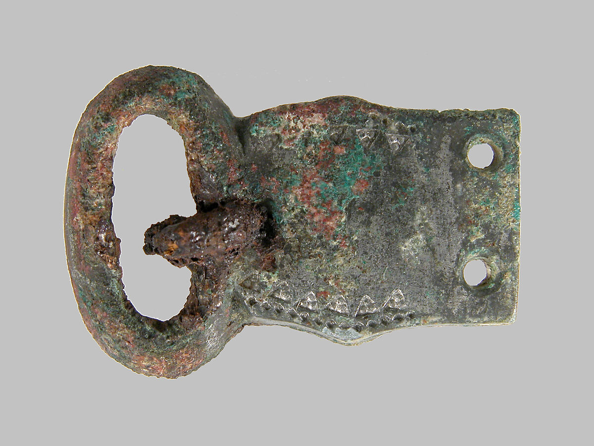 Buckle, Copper alloy, silvered, Frankish 