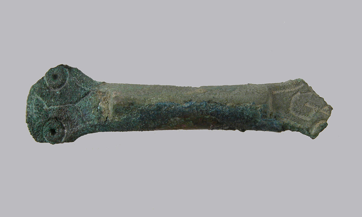 Equal-Arm Brooch, Copper alloy, Frankish