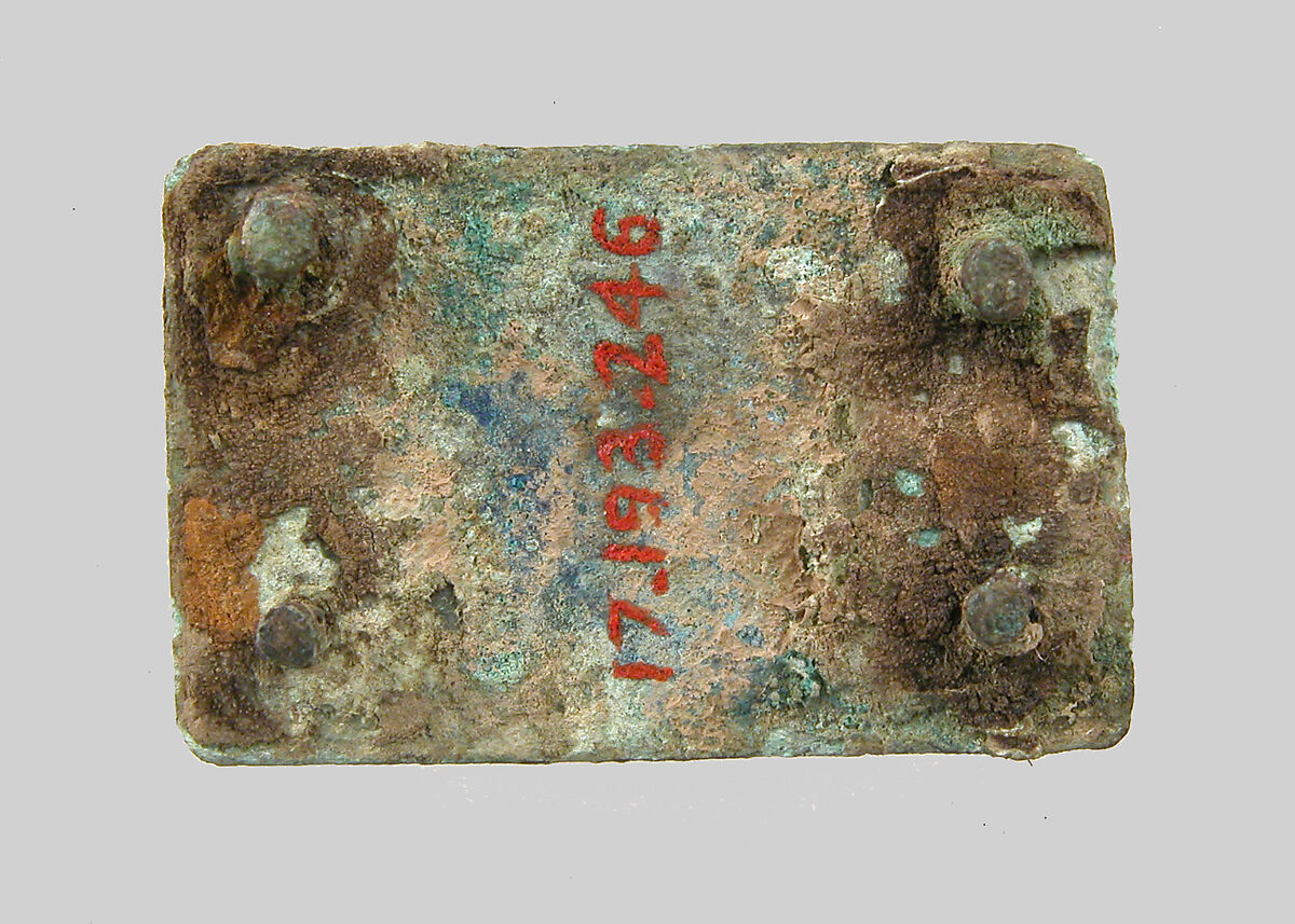 Rectangular Plaque, Copper alloy, Frankish