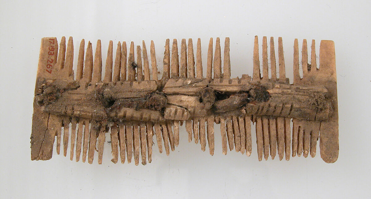 Double-Sided Comb, Bone, iron pins, Frankish 