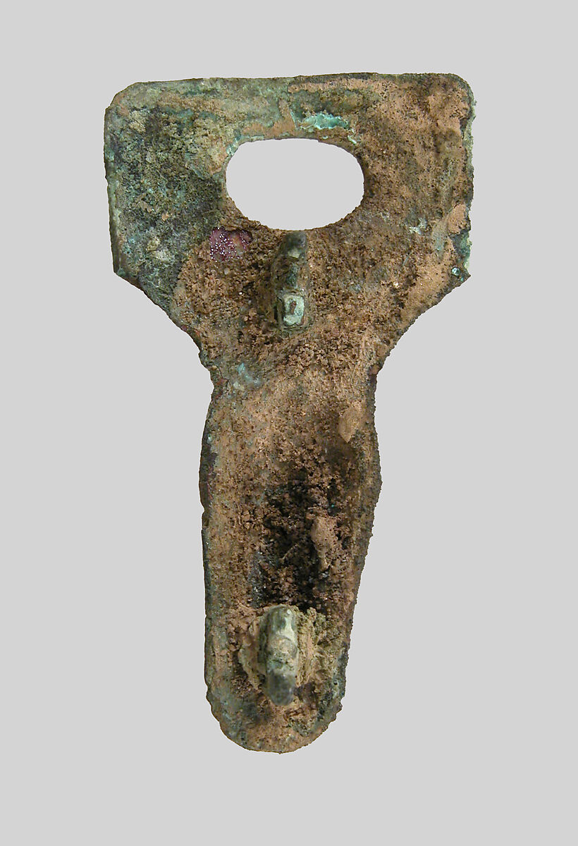 Belt Ornament, Copper alloy, Frankish