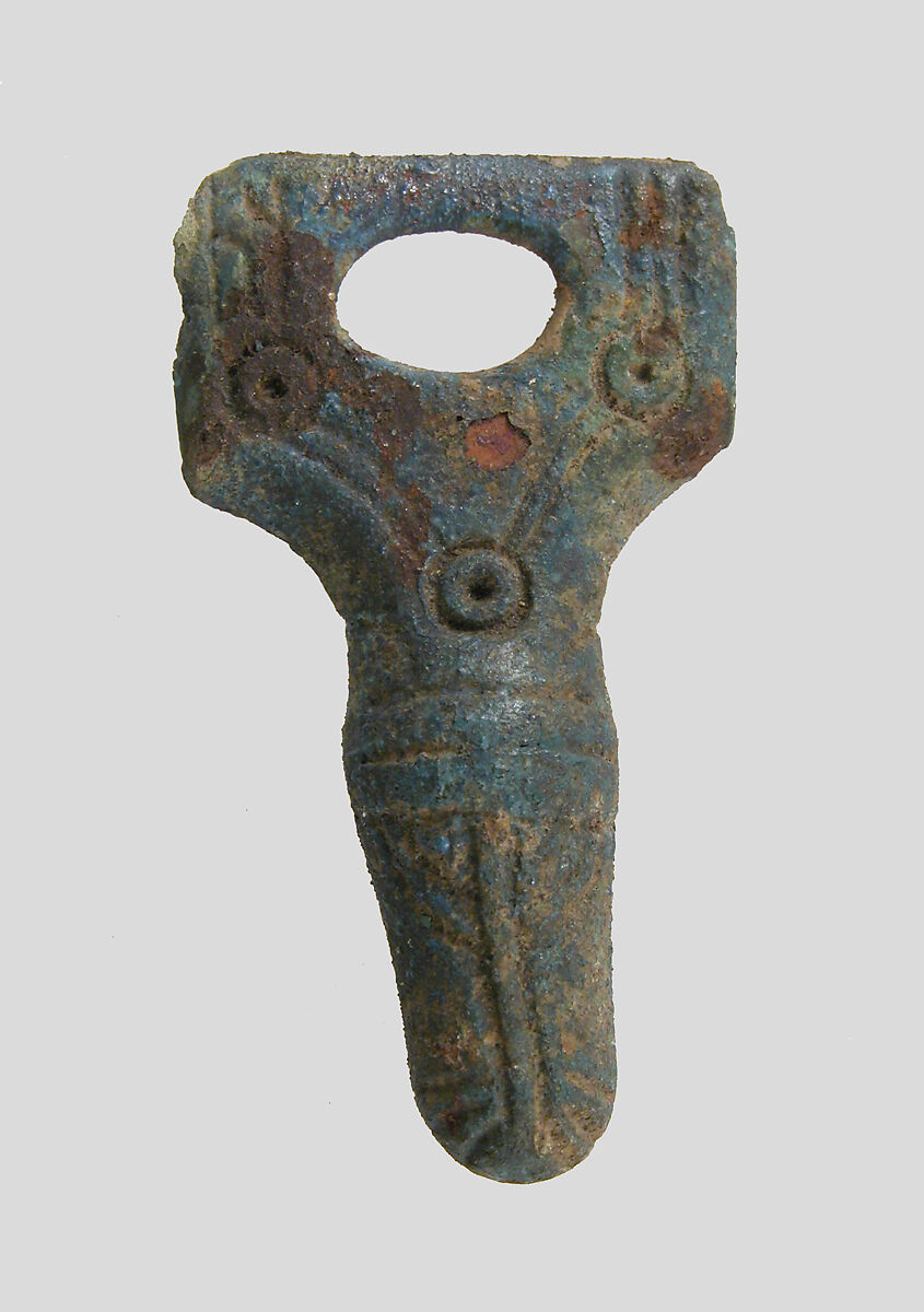 Belt Ornament, Copper alloy, Frankish