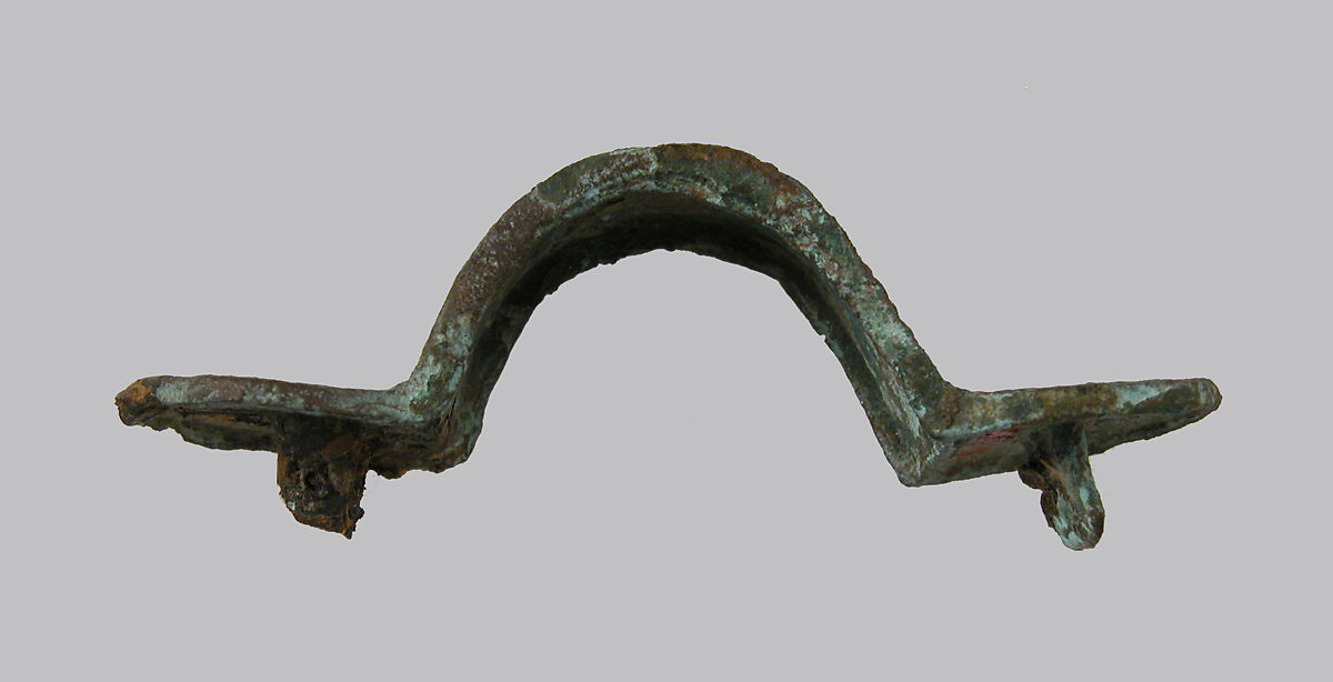 Equal-Arm Brooch, Copper alloy, Frankish