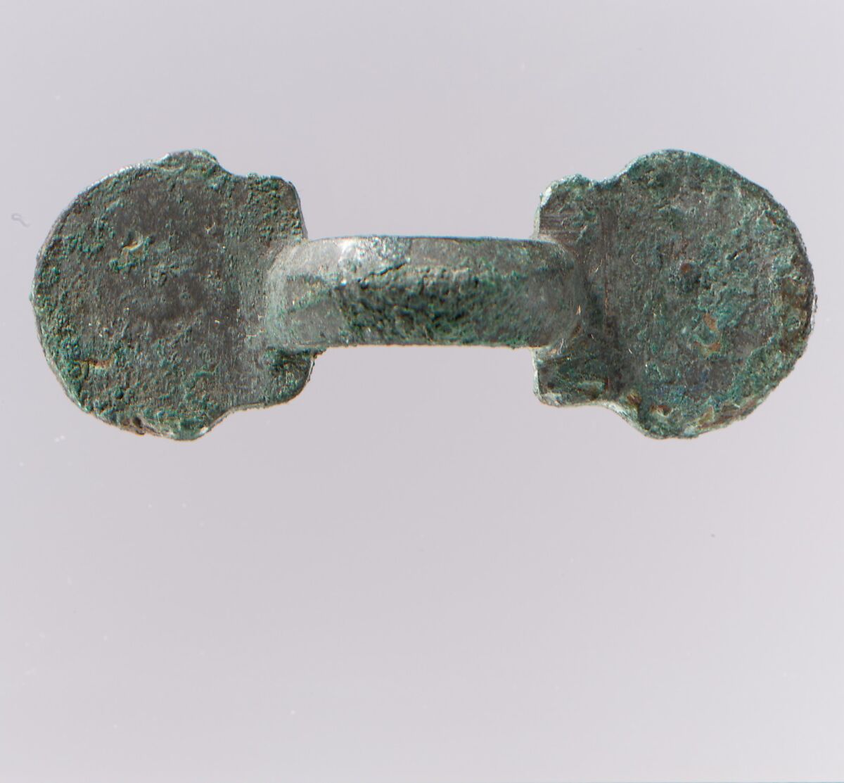 Equal-Arm Brooch, Copper alloy, Frankish 