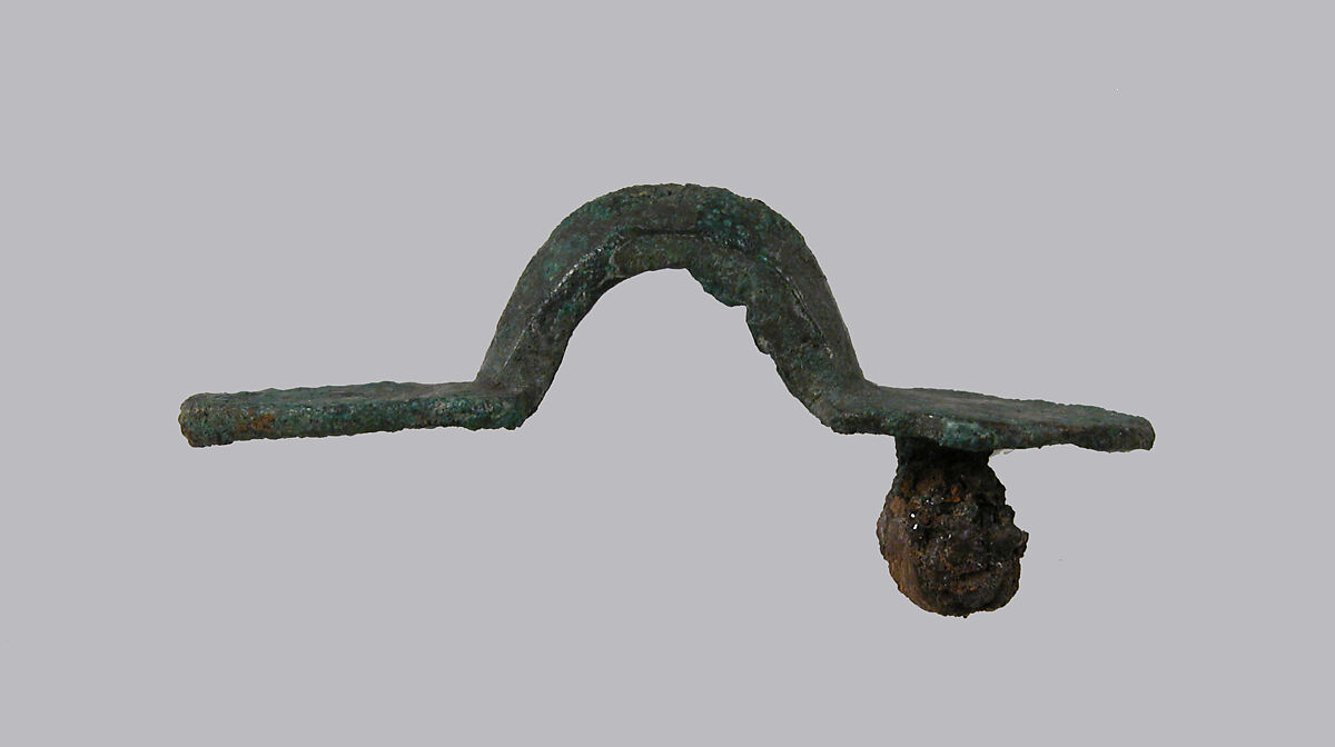 Equal-Arm Brooch, Copper alloy, Frankish