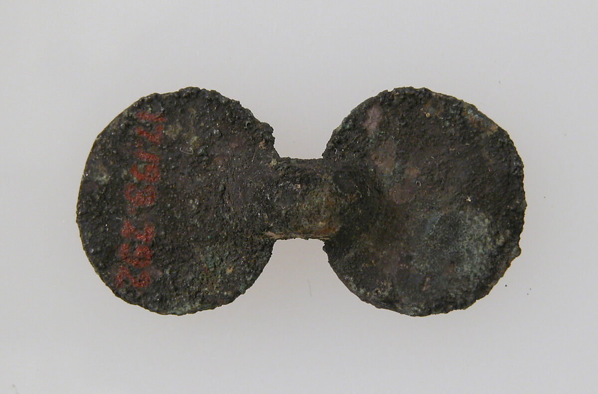 Equal-Arm Brooch, Copper alloy, Frankish 