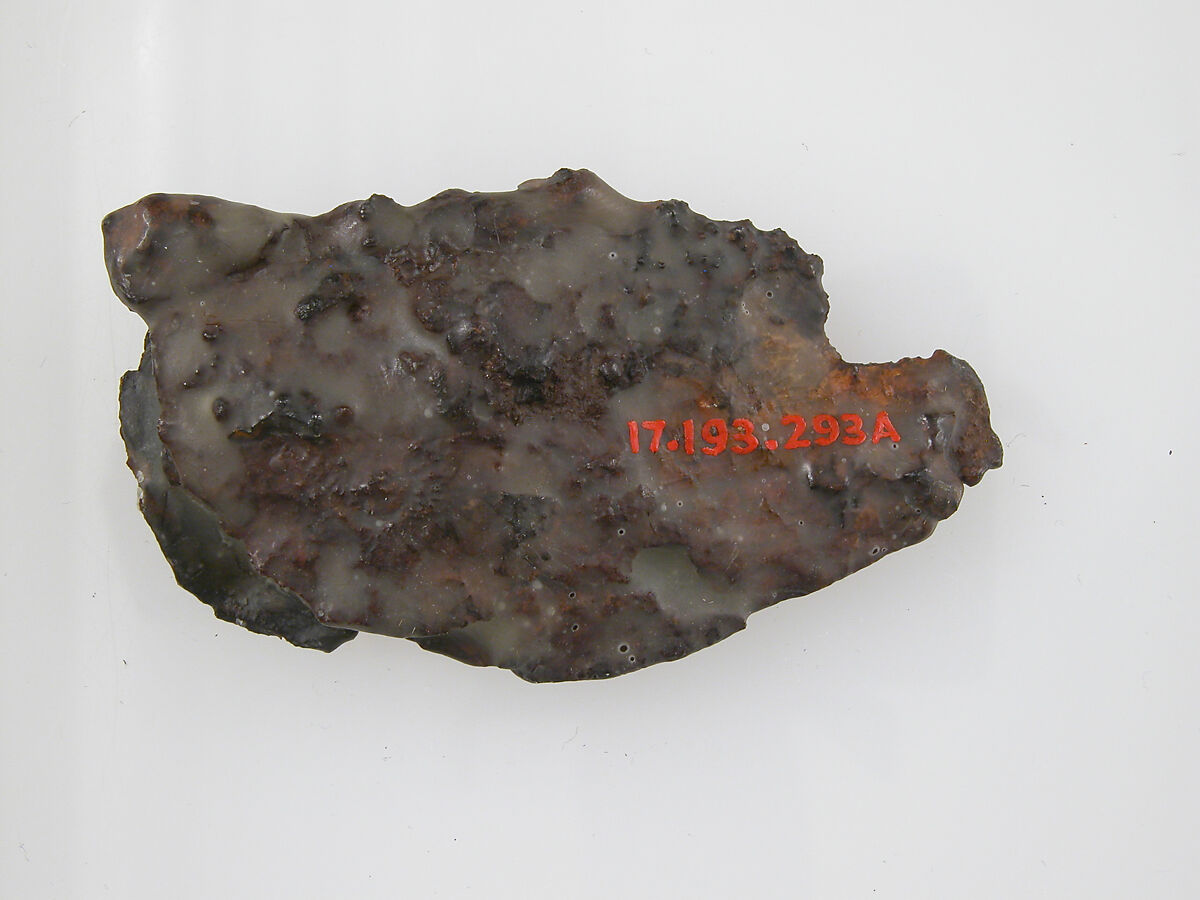 Counter Plate of a Belt Buckle, Iron, silver inlay, brass inlay, Frankish