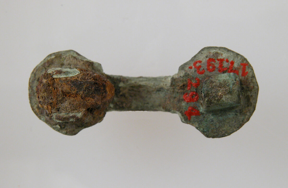 Equal-Arm Brooch, Copper alloy, Frankish