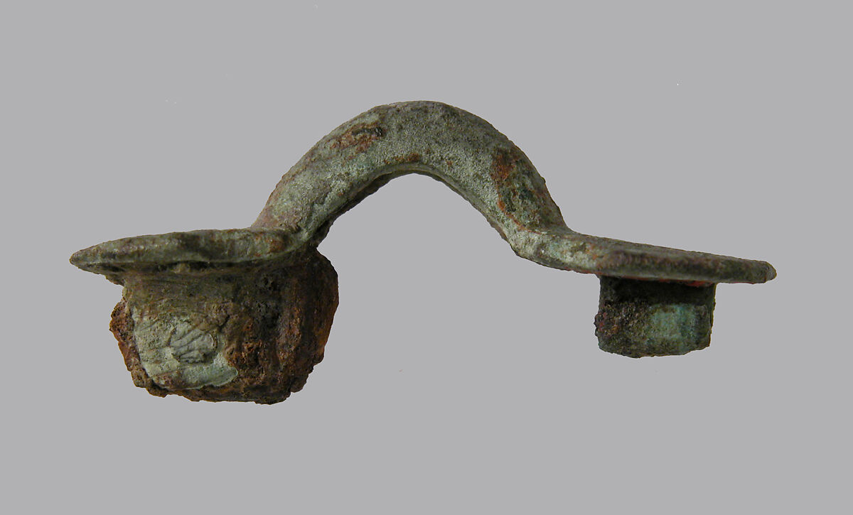 Equal-Arm Brooch, Copper alloy, Frankish