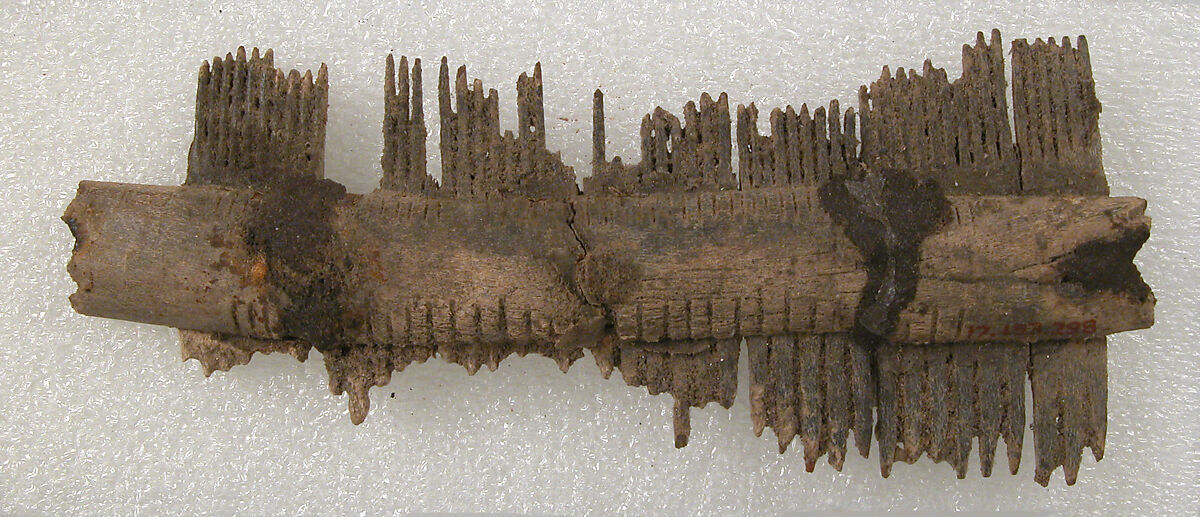 Double-Sided Comb, Bone, iron pins, Frankish 