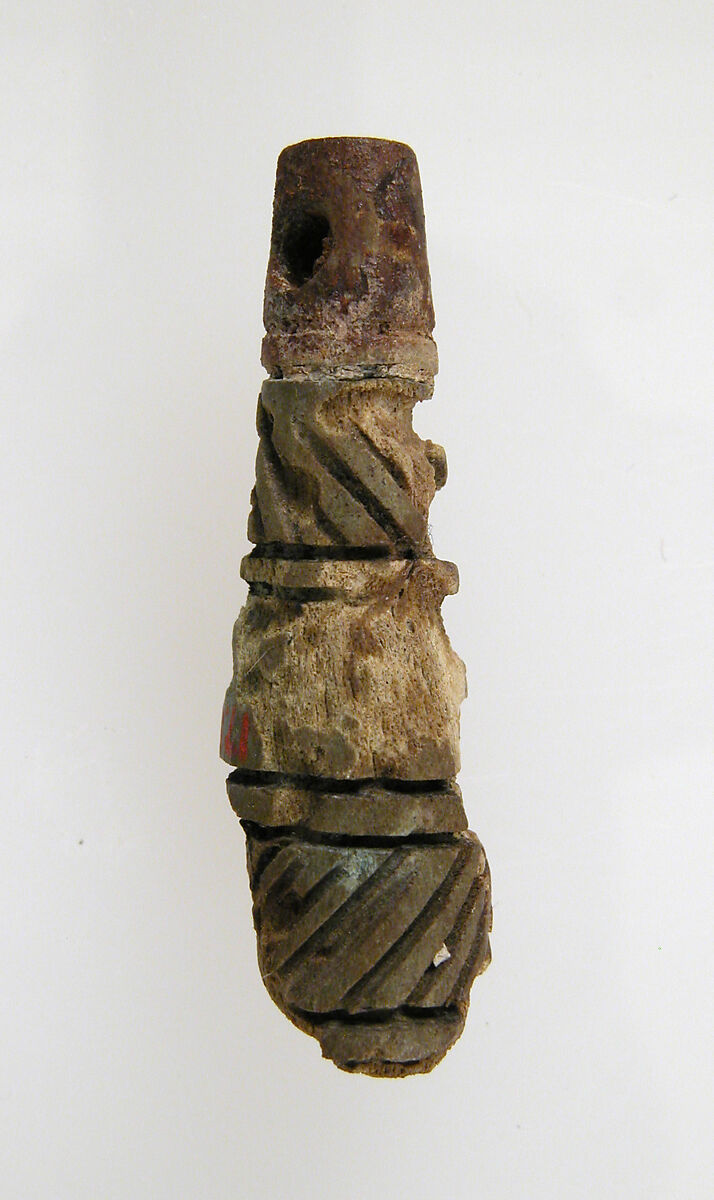 Cylindrical Pendant, Bone, Frankish 