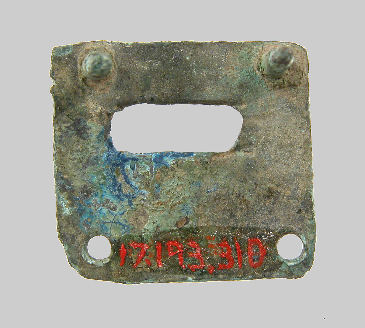 Plaque, Copper alloy, Frankish