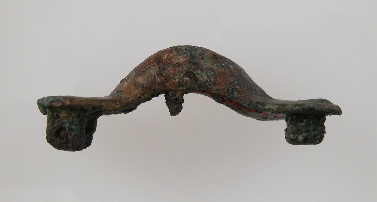 Equal-Arm Brooch, Copper alloy, Frankish