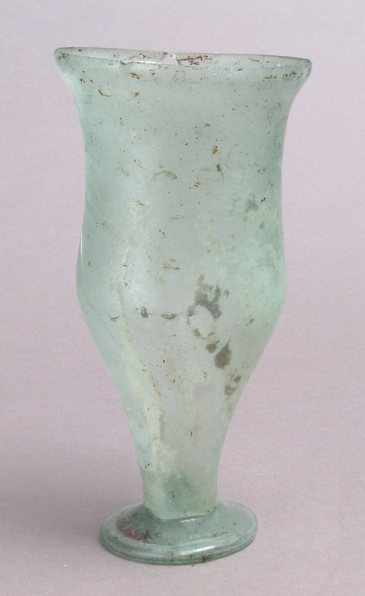 Footed Beaker, Glass, Roman