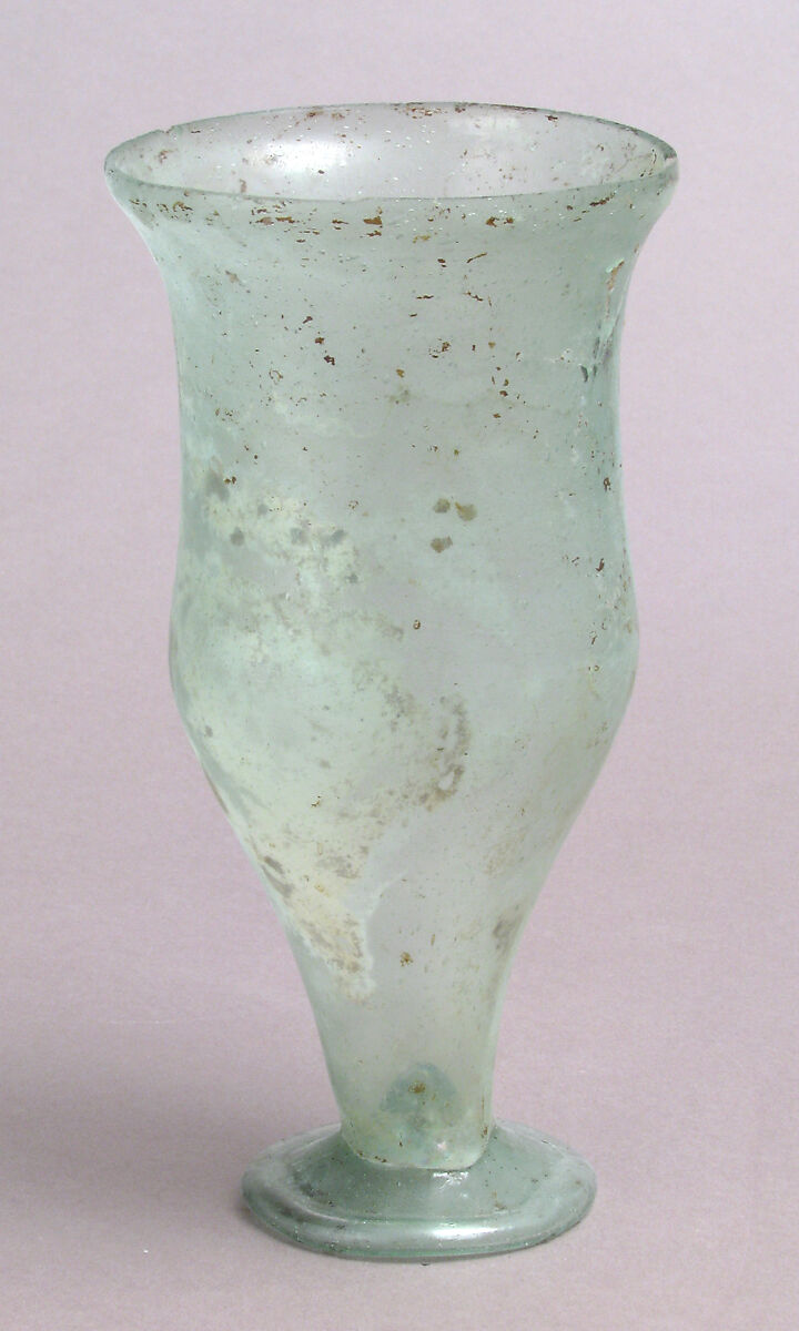 Footed Beaker, Glass, Roman