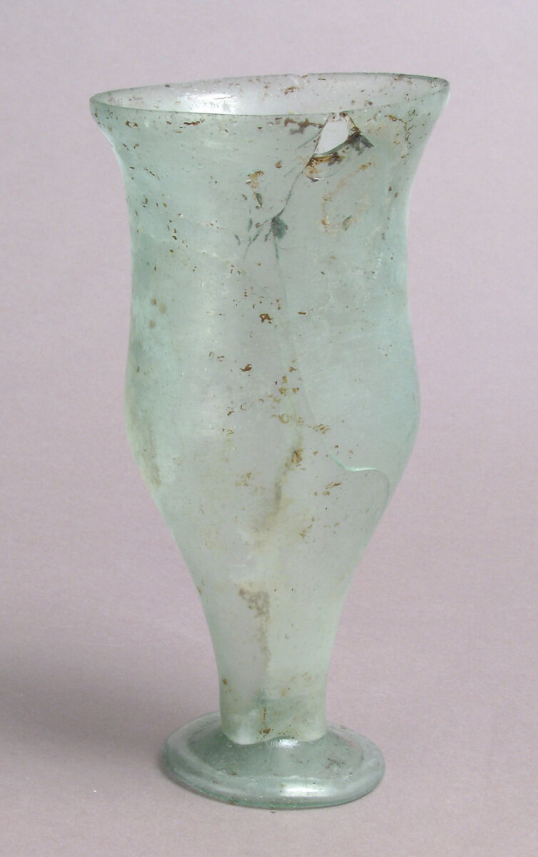 Footed Beaker, Glass, Roman