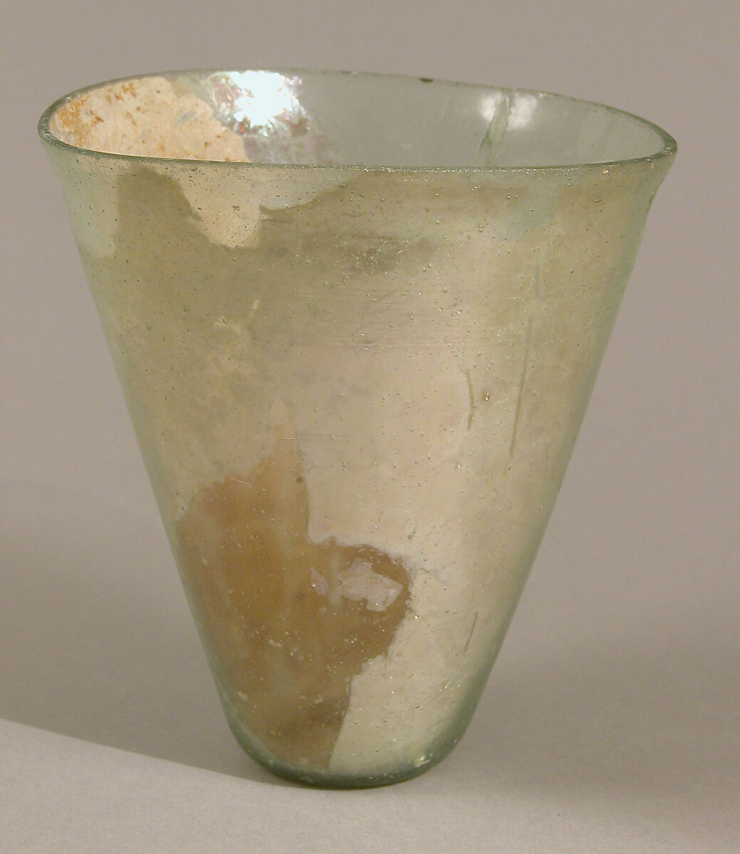Conical Glass Beaker, Glass, Frankish