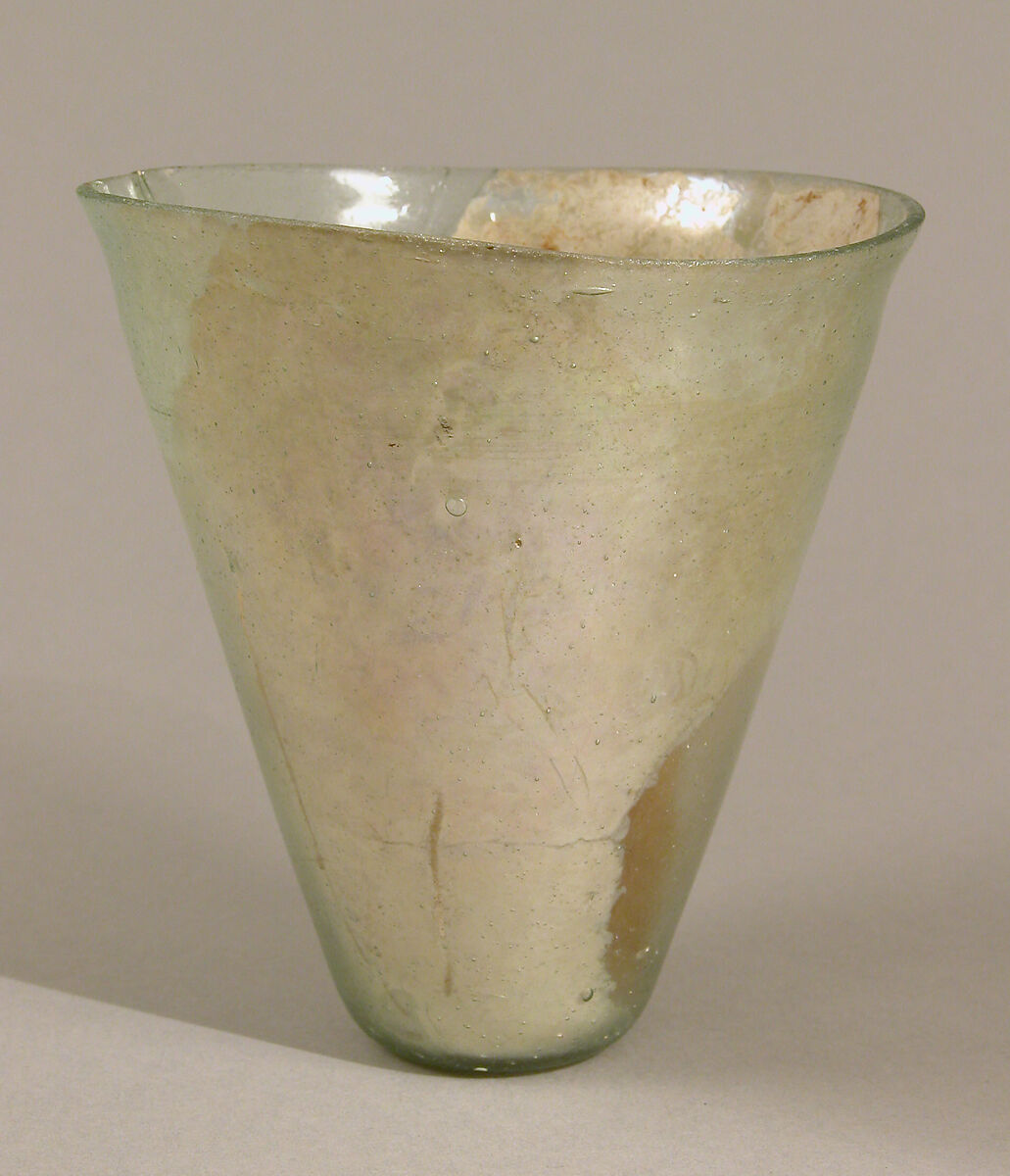 Conical Glass Beaker, Glass, Frankish