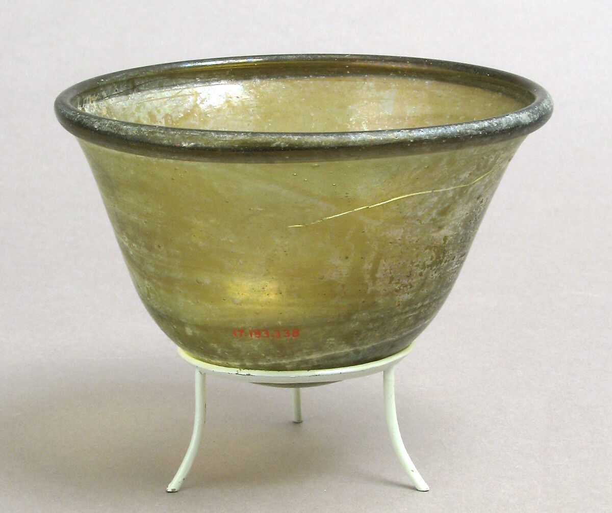 Palm Cup, Glass, Frankish 