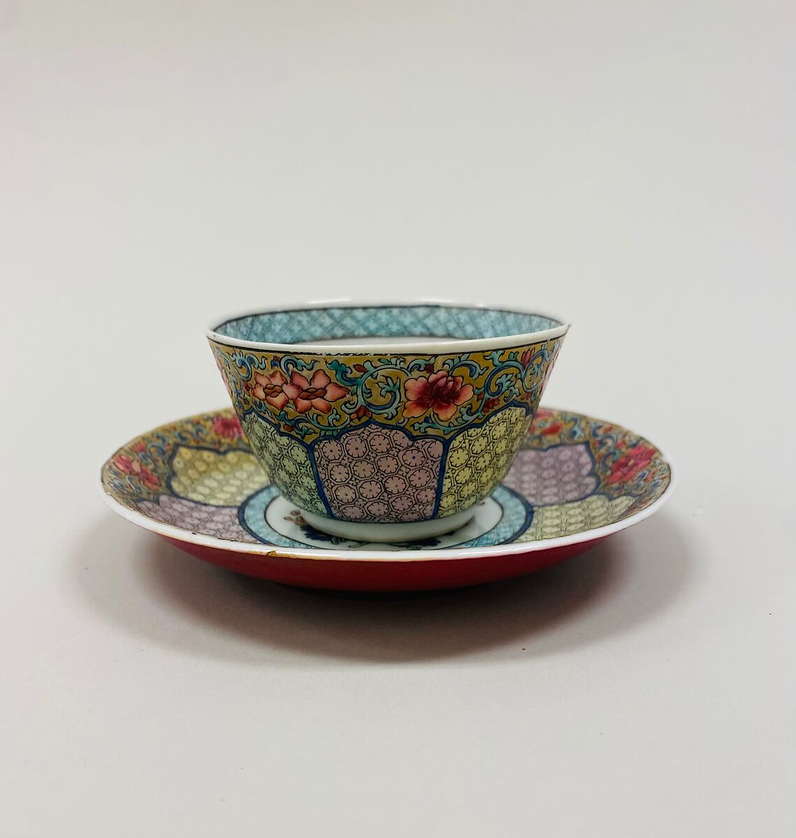 Cup and Saucer, Porcelain: egg-shell, China 