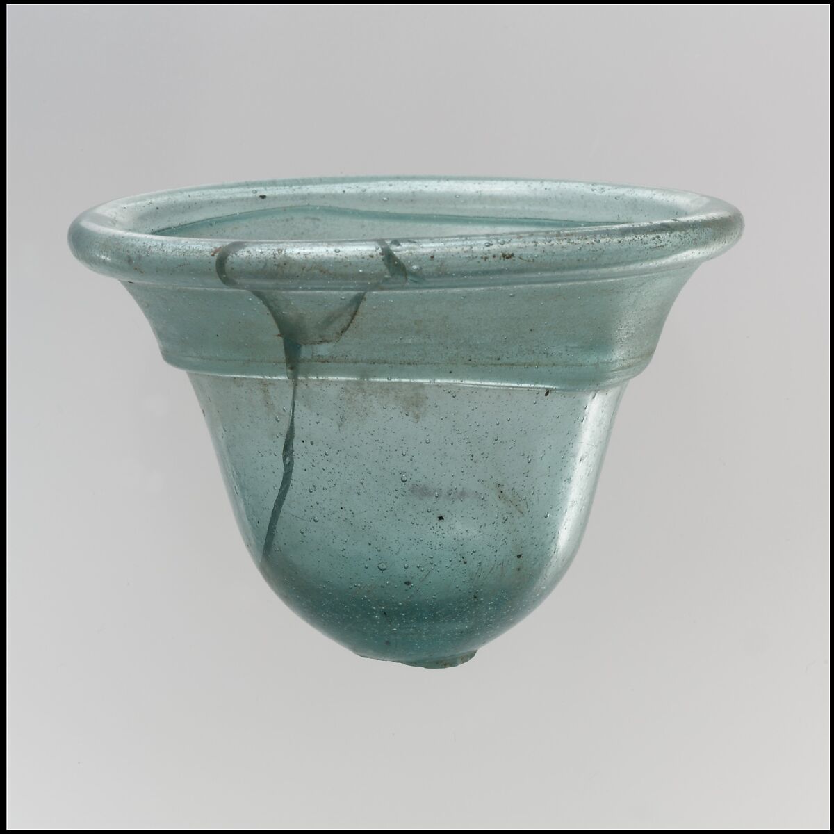 Glass Palm Cup, Glass, Frankish 