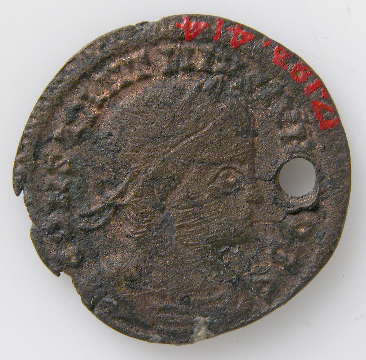 Coin, Copper alloy (cards say bronze), Byzantine 