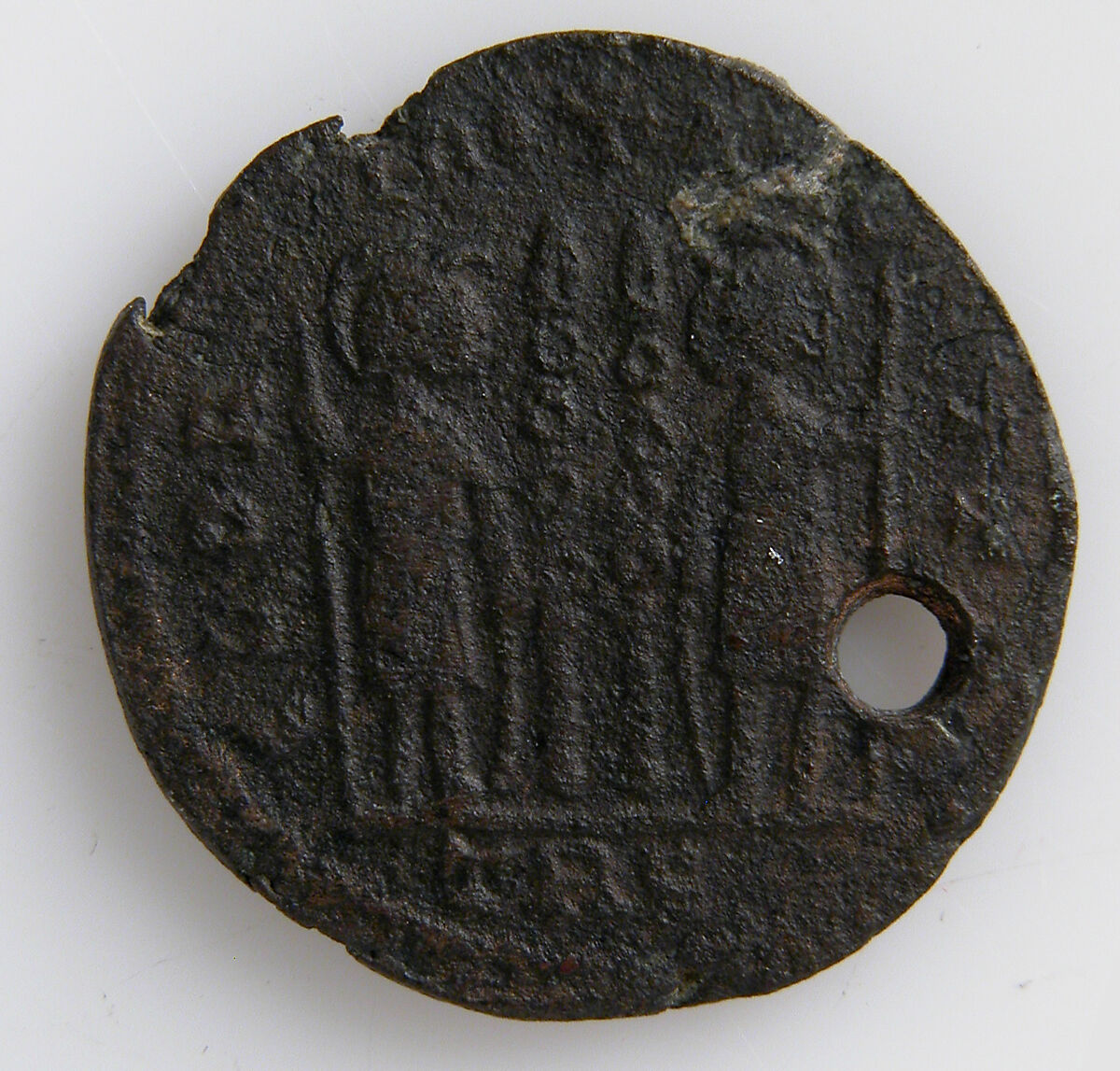 Coin, Copper alloy (cards say bronze), Byzantine