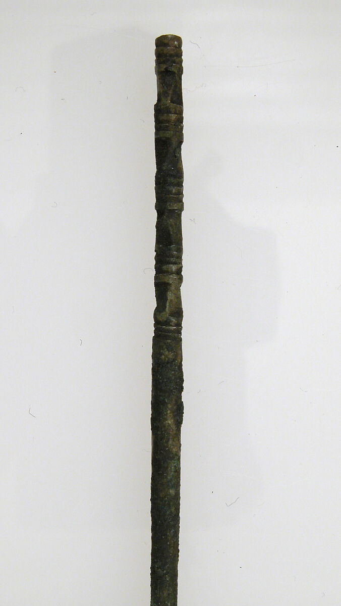 Hairpin, Bronze, silver, Frankish