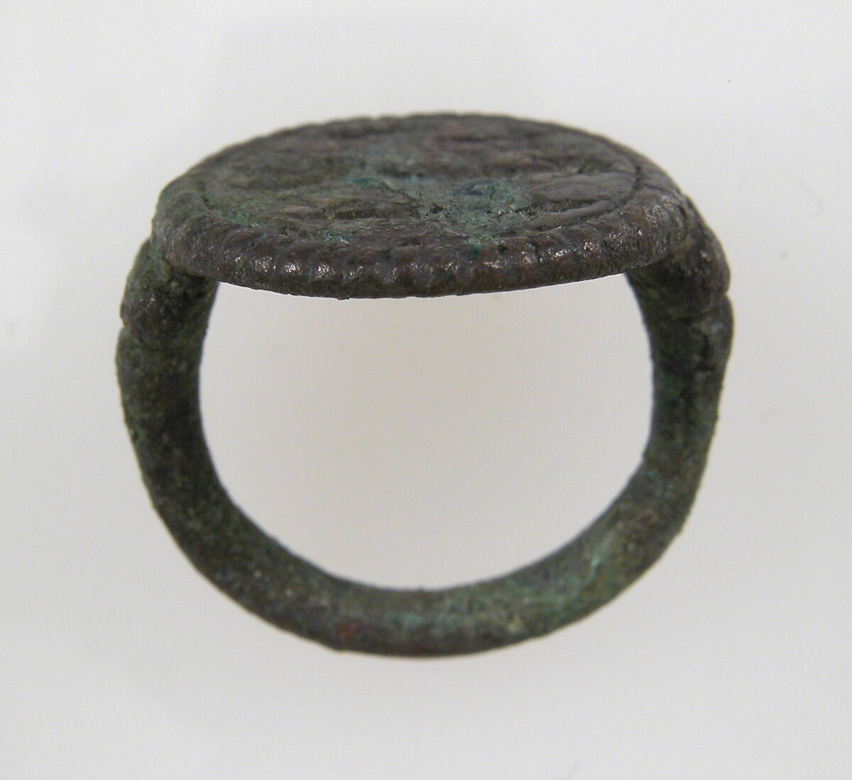 Finger Ring, Copper alloy, formerly silvered, Frankish