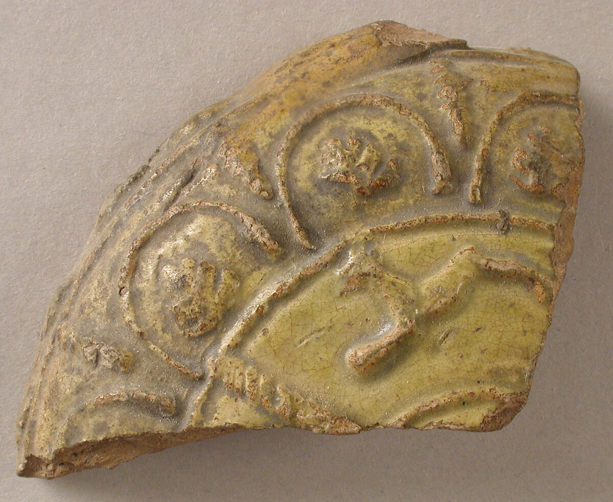 Bottle Fragment, Pilgrim, Earthenware, glaze, Visigothic 