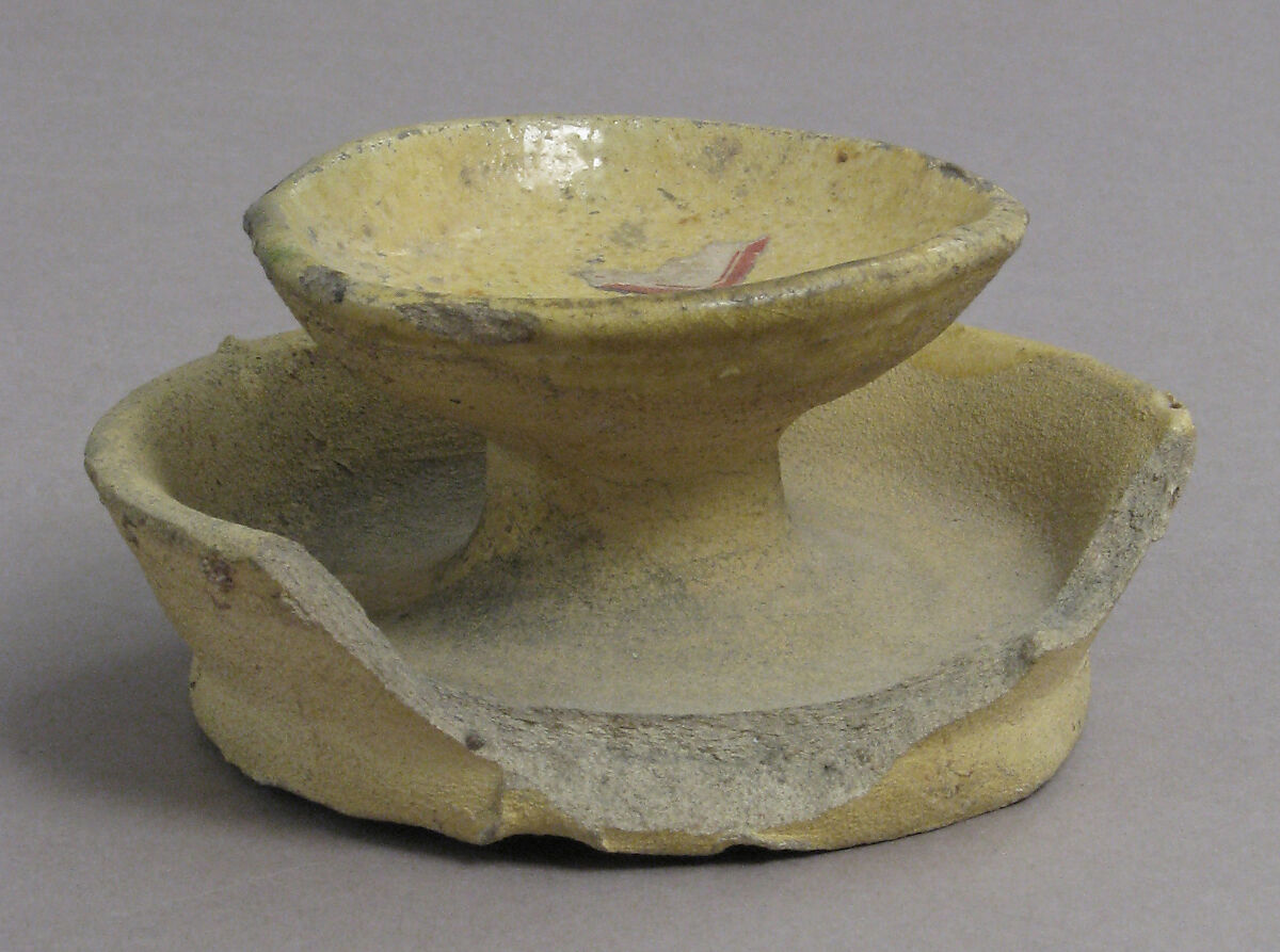 Lamp, Oil, Earthenware, glazed, Roman