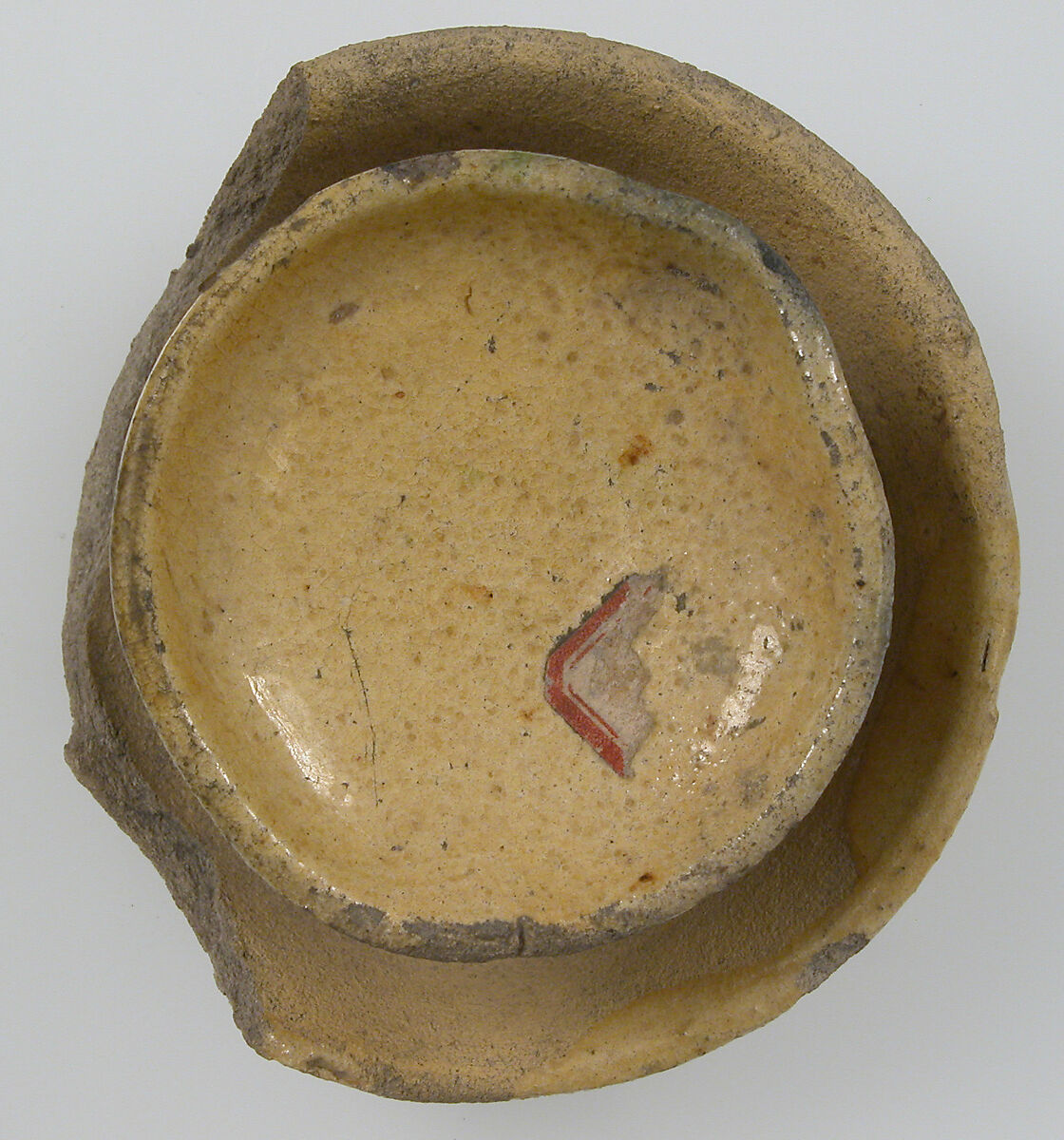 Lamp, Oil, Earthenware, glazed, Roman