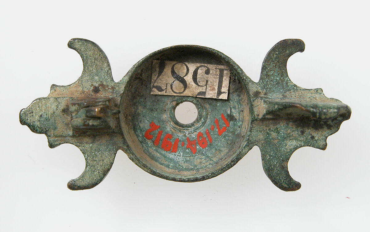 Brooch, Champlevé enamel, bronze, Roman