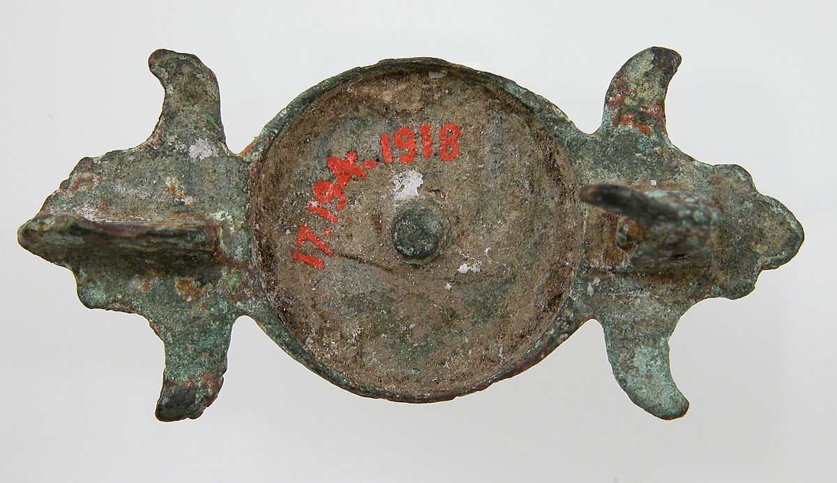 Brooch, Champlevé enamel, bronze, Roman