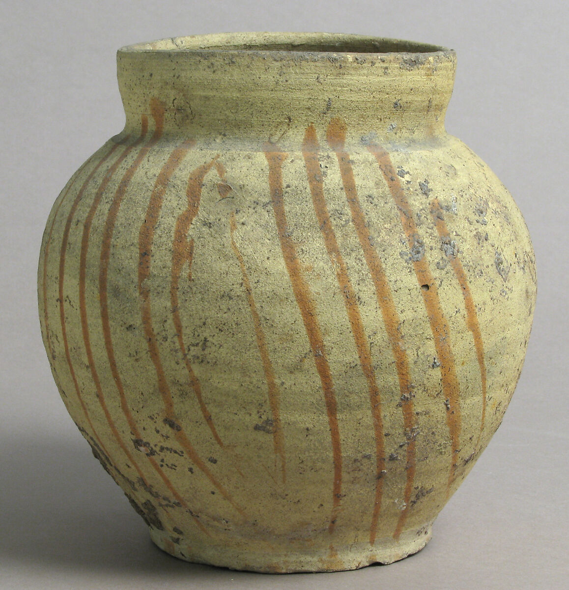 Jar, Earthenware with slip decoration, French