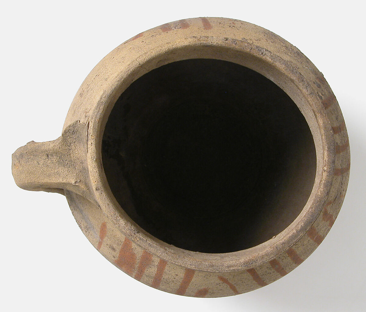 Jar, Earthenware with slip decoration, French