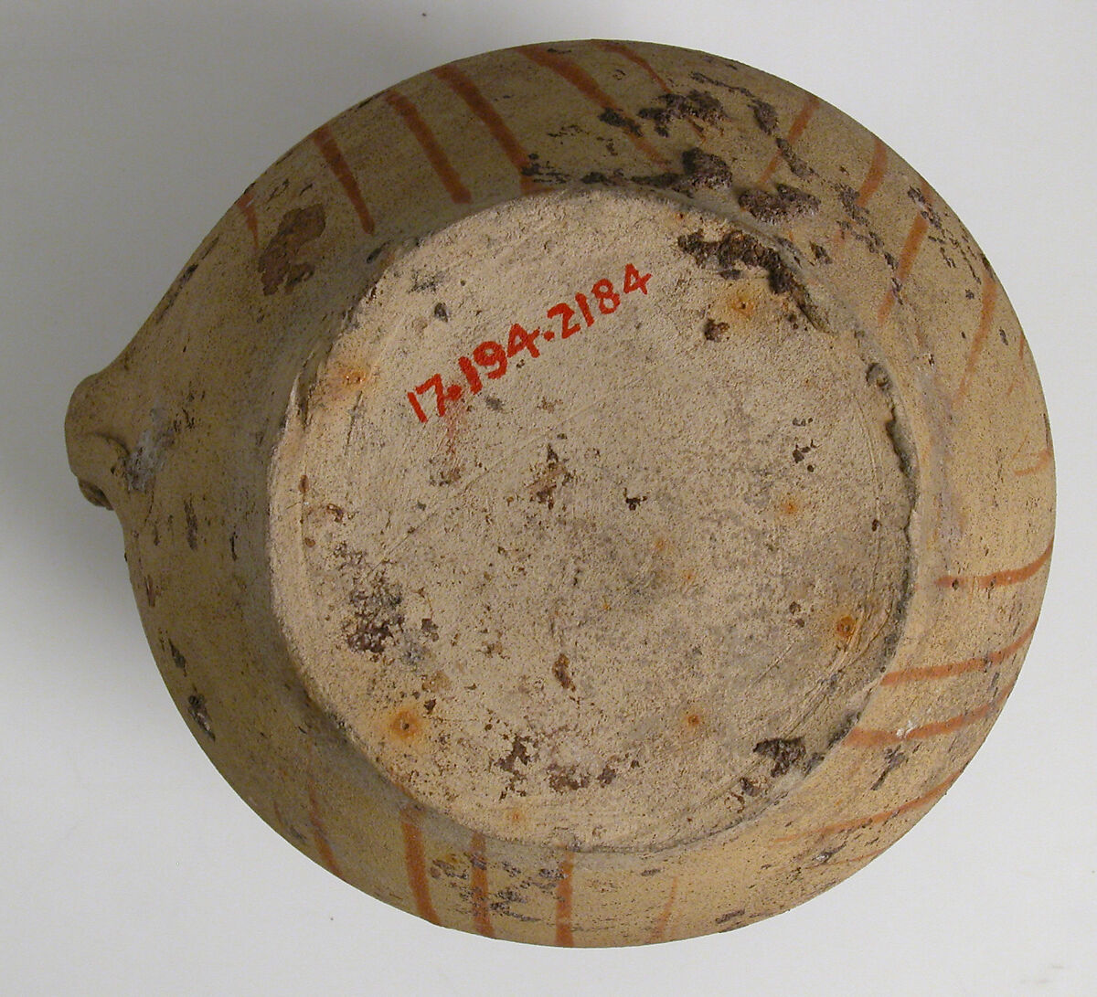 Jar, Earthenware with slip decoration, French