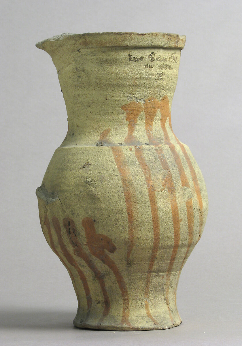 Jar, Earthenware with slip decoration, French