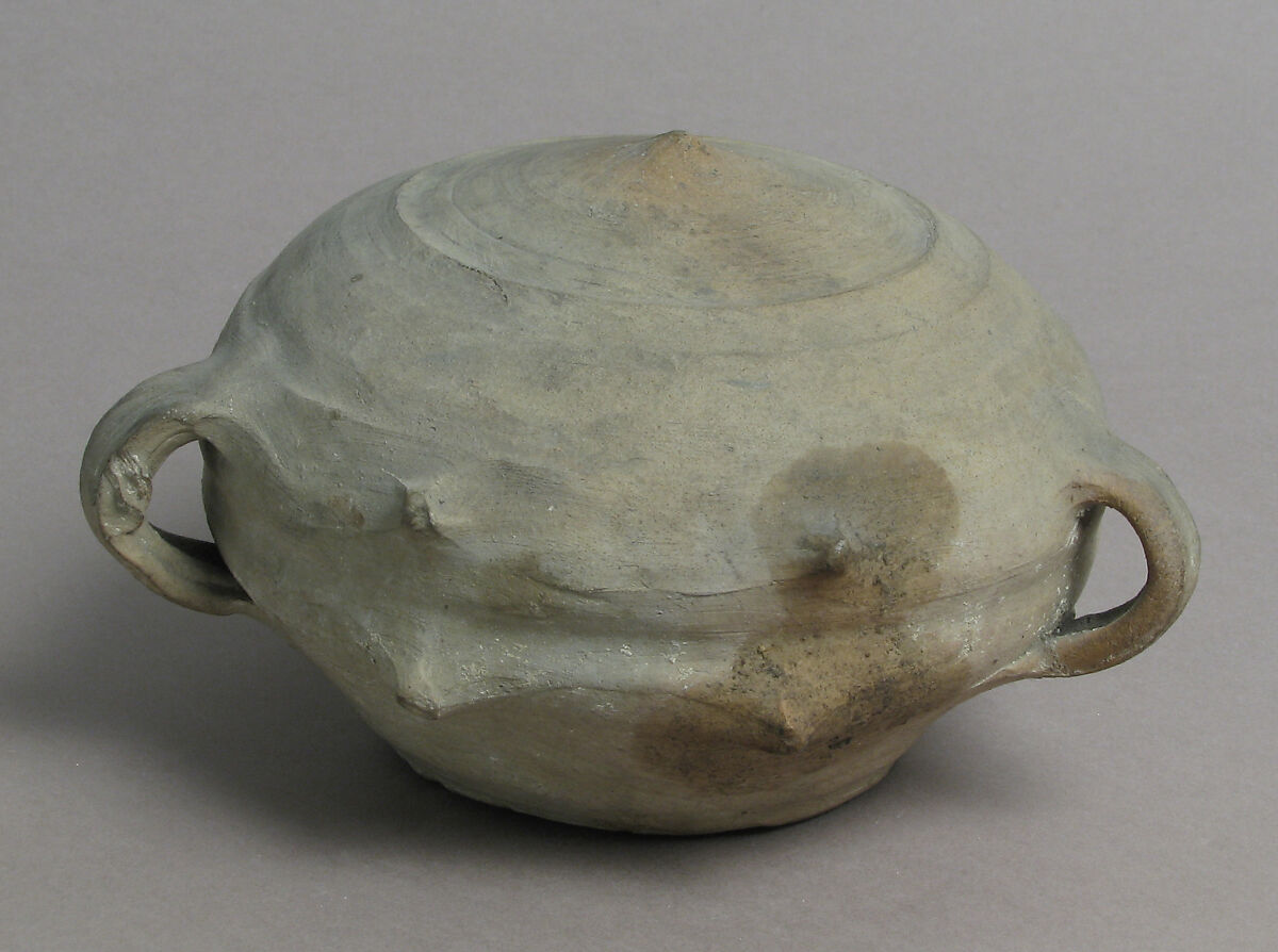 Bottle, Pilgrim, Earthenware, French