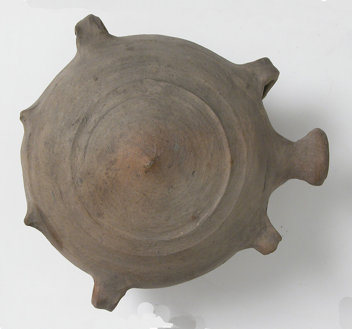 Bottle, Pilgrim, Earthenware, French