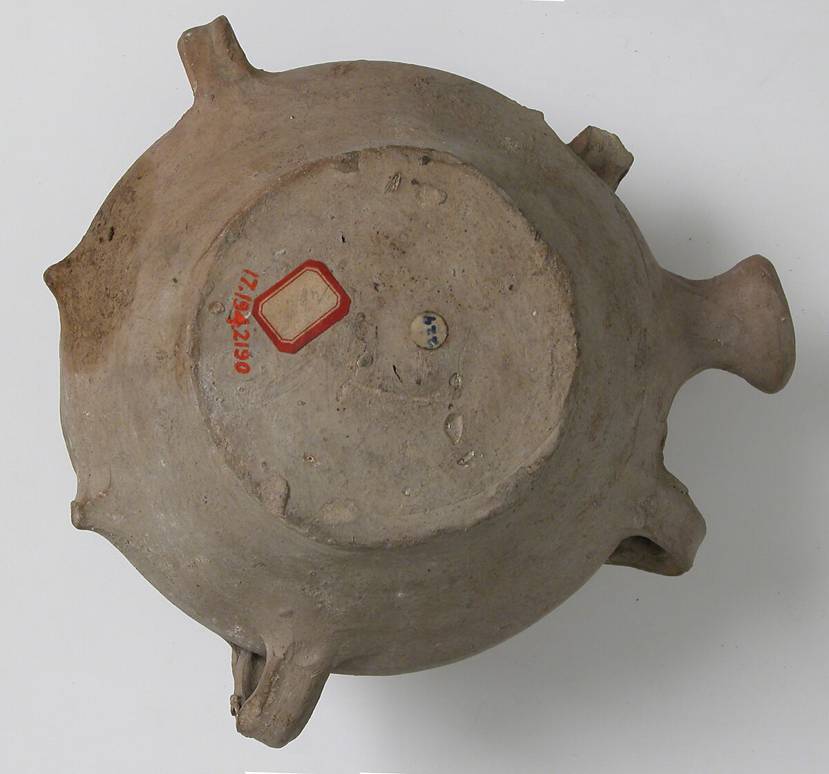 Bottle, Pilgrim, Earthenware, French